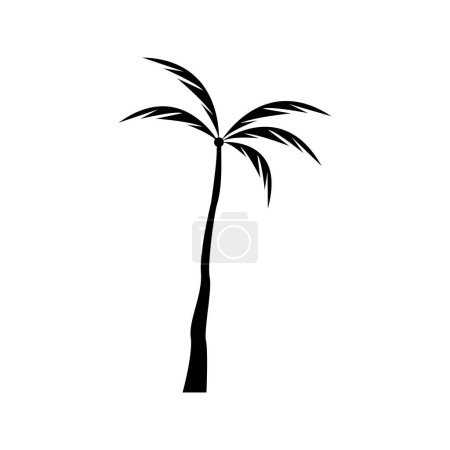 Photo for Palm tree summer logo template vector illustration - Royalty Free Image