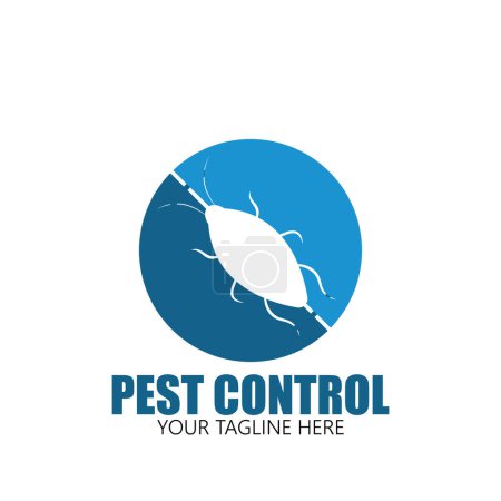 Ilustración de Plaga exterminador icono de control vector ilustración plantilla diseño - Imagen libre de derechos