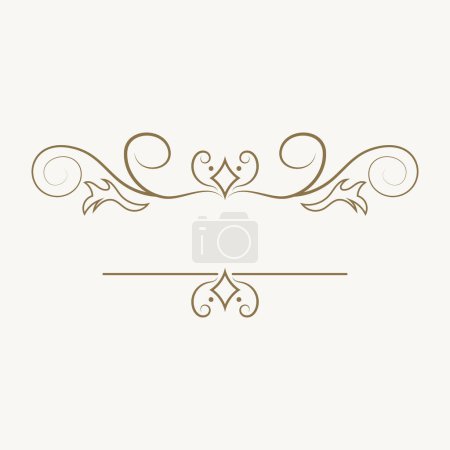 Photo for Decoration element vintage logo vector icon illustration template design - Royalty Free Image