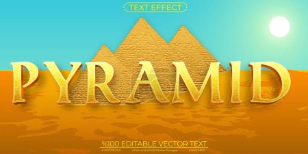 Illustration for Phyramid Vector Background and Gold Pyramid Editable and Scalabl - Royalty Free Image