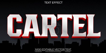 Illustration for Western Red and White Cartel Editable and Scalable Template Vect - Royalty Free Image