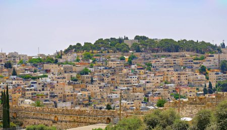 Photo for Views of Jerusalem. Residential buildings of old buildings near the Western Wall. - Royalty Free Image
