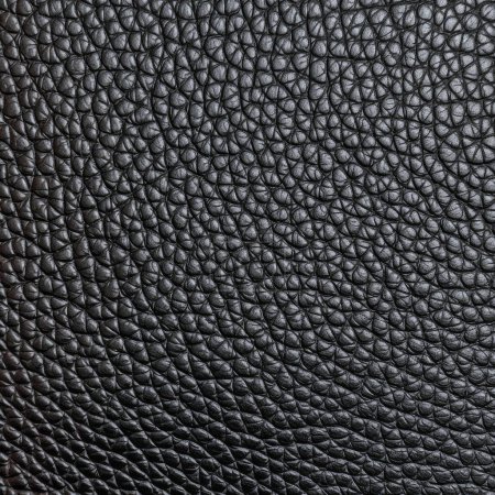 Foto de Textura plana de cuero negro en blanco - Imagen libre de derechos