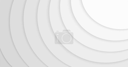 Photo for White Radial Shapes Elegant Vector Abstract Background - Royalty Free Image