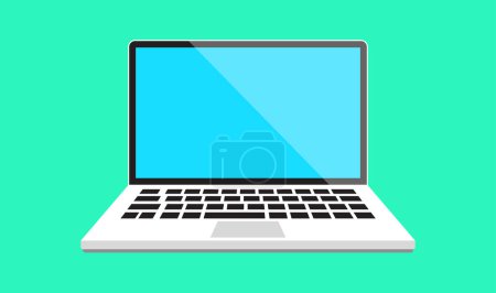 Photo for Laptop Display Modern Device Vector Illustration - Royalty Free Image