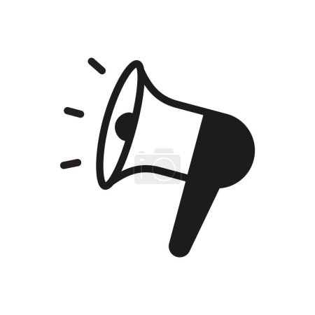 Photo for Announcement Megaphone Isolated Vector Icon Illustration - Royalty Free Image