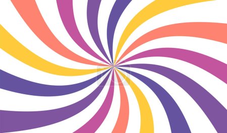 Photo for Colorful Retro Sun Rays Radial Vector Background - Royalty Free Image