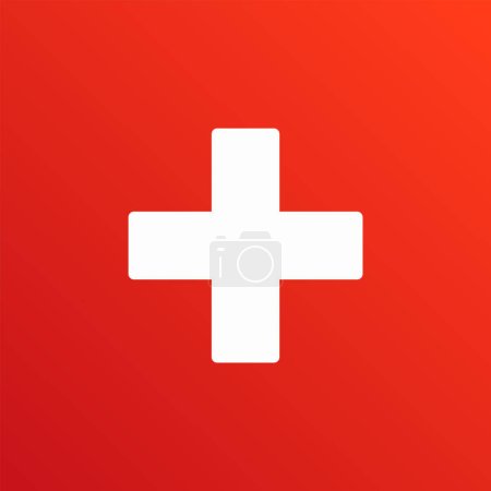 Photo for Medical Plus Sign Icon Isolated Vector Illustration - Royalty Free Image