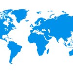 Blue World Map Earth Vector Illustration Background