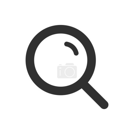 Photo for Search Magnifying Glass Symbol Icon Isolated Vector Illustration - Royalty Free Image