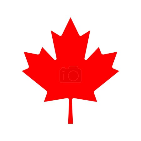 Photo for Canadian Red Maple Leaf Isolated Vector Illustration - Royalty Free Image