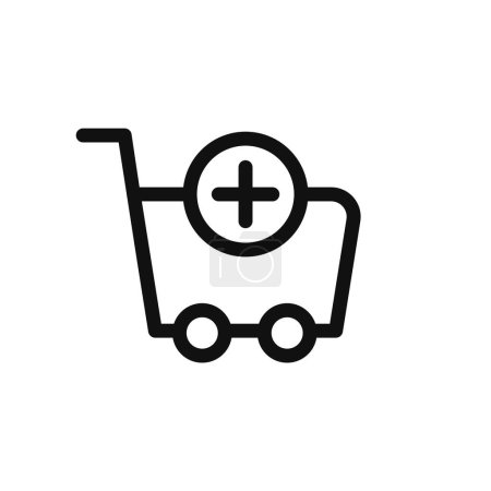 Photo for Add Cart Shopping Symbol Isolated Vector Icon Illustration - Royalty Free Image
