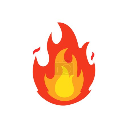 Photo for Colorful Fire Flame Isolated Vector Illustration - Royalty Free Image