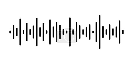 Photo for Music Sound Wave Spectrum Frequency Vector Illustration - Royalty Free Image