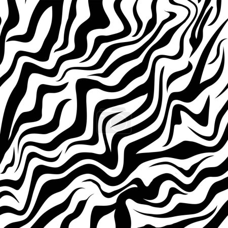 Photo for Zebra Stripes Black White Texture Pattern Vector Illustration - Royalty Free Image