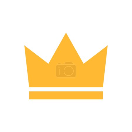 Photo for Gold Crown Icon Isolated Vector Illustration - Royalty Free Image