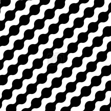 Photo for Black White Diagonal Stripes Shape Pattern Vector Illustration Background - Royalty Free Image