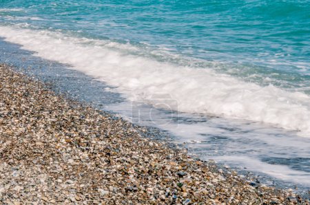 Foto de Mediterranean beach, beach and shore, blu water, - Imagen libre de derechos