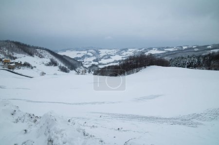 Photo for Snowly meadows, snowly fields for off-piste skiing - Royalty Free Image