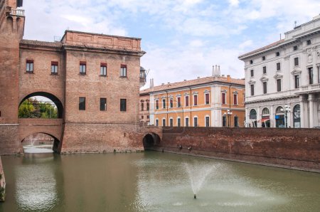 Photo for Moat of the ferrara castle,este's fortress - Royalty Free Image