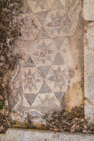 Téléchargez les photos : Roman civilization mosaic floor - en image libre de droit
