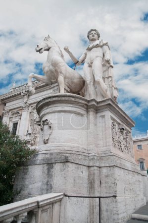Photo for Italy, Rome, Campidoglio Square, roman statue - Royalty Free Image
