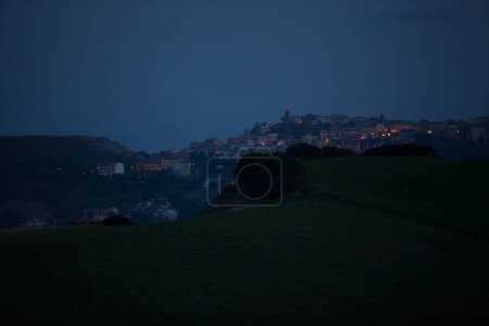 Photo for Country at sunset in southern Italy - Royalty Free Image