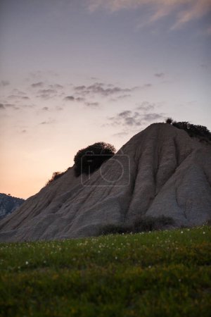Photo for Sunset badlands in the Aliano hills Basilicata - Royalty Free Image