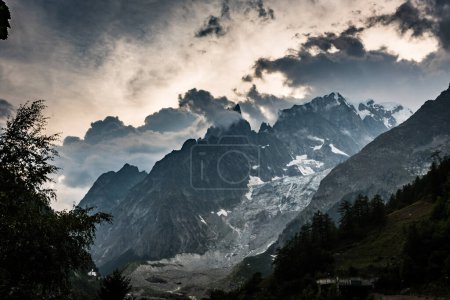 Photo for Bad weather on the Mont Blanc massif - Royalty Free Image