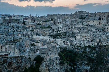 Photo for Matera, italy-circa september 2016: the city of the old town of jerusalem - Royalty Free Image