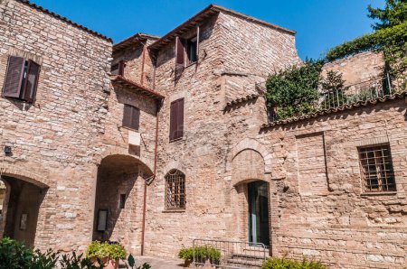 Photo for Old stone center in a town in umbria italy - Royalty Free Image