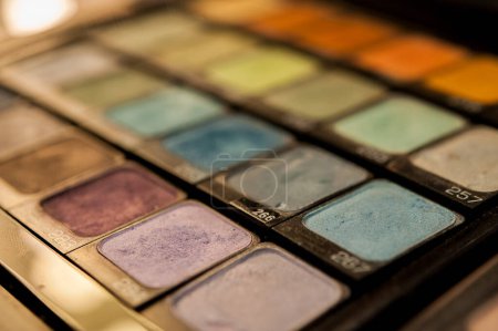 Photo for Professional beautician eye shadow palette - Royalty Free Image