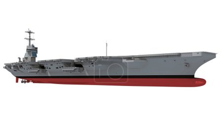 Téléchargez les photos : Porte-avions navire de guerre militaire, marine modèle de rendu 3D navire - en image libre de droit