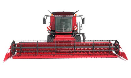 Téléchargez les photos : Farm Combine Harvester modèle de rendu 3D sur fond blanc - en image libre de droit
