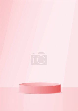Illustration for Sales podium poster. Three dimensional concept product display for promotion advertising, background, banner. - Royalty Free Image