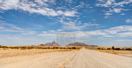 Photo for Beautiful view of Spitzkoppe bald granite peaks located between Usakos and Swakopmund in the Namib desert of Namibia - Royalty Free Image