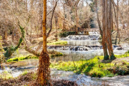 Photo for Scenic view of Monasterio de Piedra Natural Park, Spain - Royalty Free Image