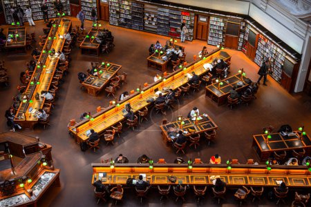 Téléchargez les photos : Melbourne, Australie - 1er août 2023 : Victoria Library interior, HDR Image - en image libre de droit