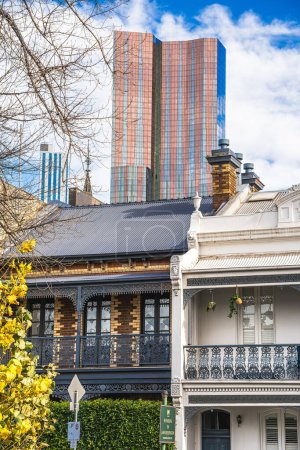 Photo for Melbourne, Australia - 1 August 2023 : Fitzroy District in sunny weather - Royalty Free Image