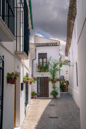 Photo for Priego de Cordoba, Spain - June 1, 2023: Picturesque village in sunny weather, HDR Image - Royalty Free Image