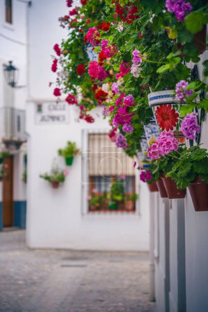 Photo for Priego de Cordoba, Spain - June 1, 2023: Picturesque village in sunny weather, HDR Image - Royalty Free Image