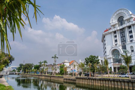 Photo for Jakarta, Indonesia - July 4 2023 : Historical center in sunny weather, HDR Image - Royalty Free Image