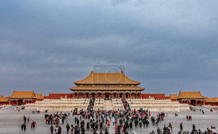 Photo for Beijing, China - January 23, 2019: Forbidden City Palace in cloudy weather - Royalty Free Image