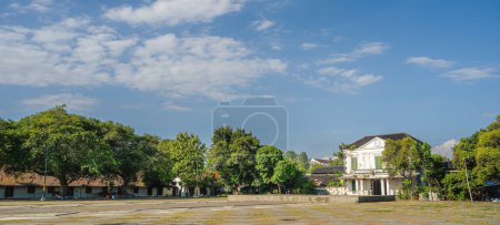 Photo for Surakarta, Indonesia - July 2, 2023: City historical landmarks in summertime, HDR Image - Royalty Free Image
