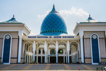 Photo for Surabaya, Indonesia - July 1 2023 : Great Mosque in sunny weather, HDR Image - Royalty Free Image