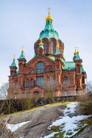 Téléchargez les photos : Helsinki, Finlande - 1er mars 2023 : Cathédrale orthodoxe, HDR Image - en image libre de droit