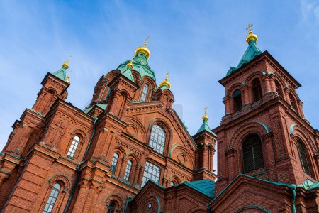 Foto de Helsinki, Finlandia - 1 de marzo de 2023: Catedral ortodoxa, HDR Imagen - Imagen libre de derechos