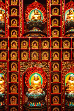Foto de Singapur - 1 de julio de 2023: El templo y museo de la reliquia de Buda - Imagen libre de derechos