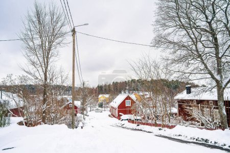 Foto de Turku, Finlandia - 27 de marzo de 2023: Paisaje urbano en invierno, HDR Imagen - Imagen libre de derechos