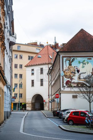Foto de Brno, República Checa - 1 de marzo de 2023: Centro histórico de la ciudad con clima nublado, HDR Imagen - Imagen libre de derechos
